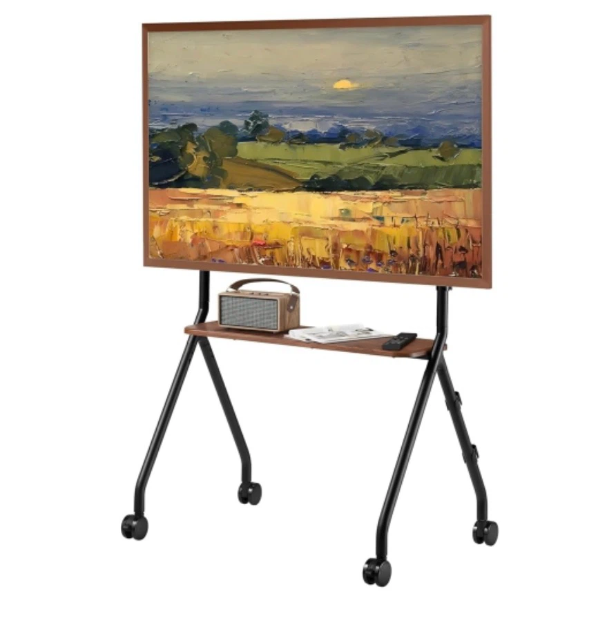 Rolling TV Stand with Shelf for 49"-80" TVs