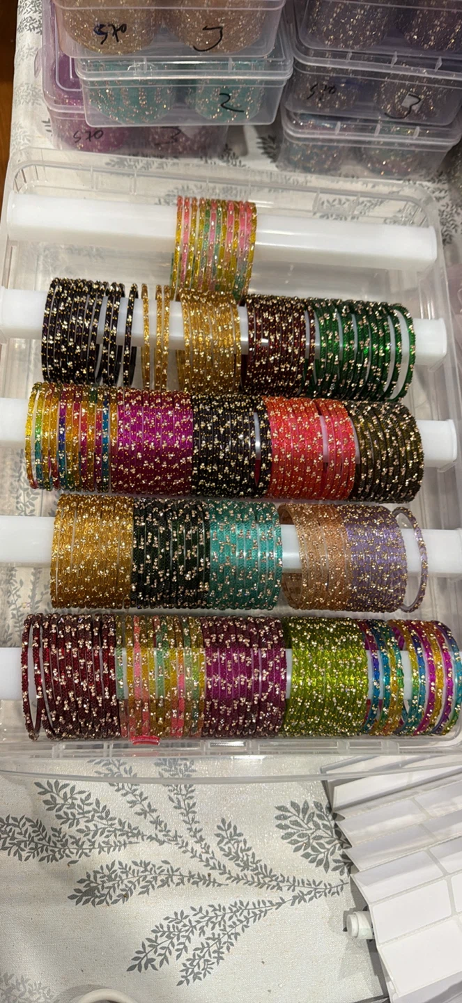 Raindrop Glass Bangles - photo 2