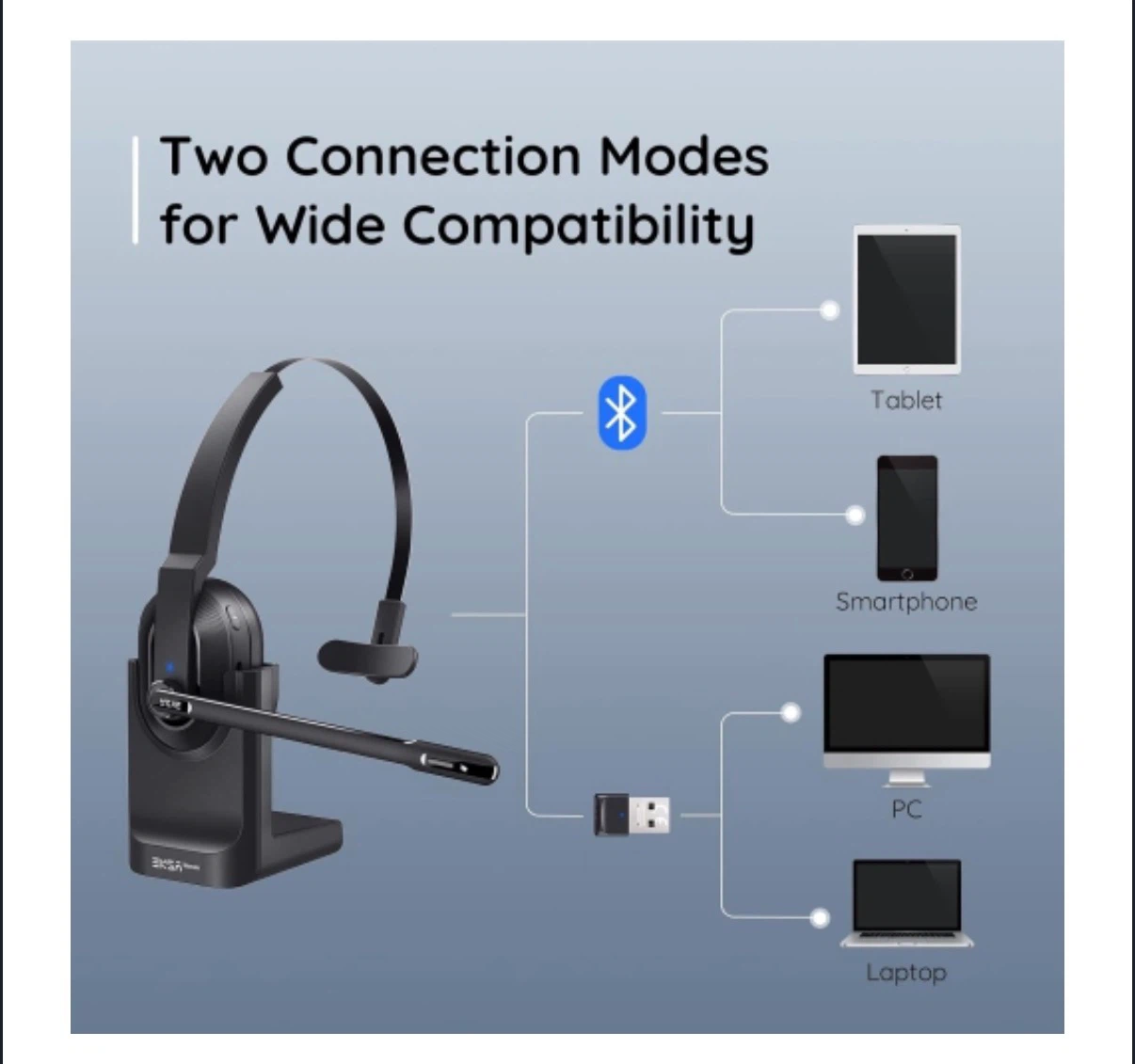 EKSAtelecom H5 Wireless Bluetooth Headphones - photo 3