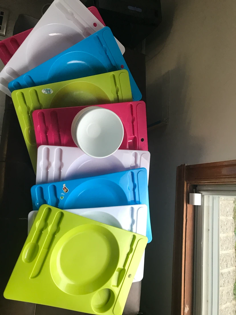 Kids' Reusable Picnic Plates and Bowls Set - photo 3