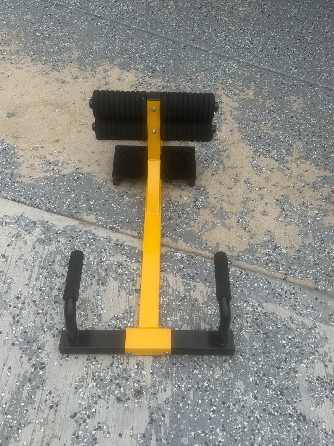 Yellow and Black Sit Up Bench - photo 2