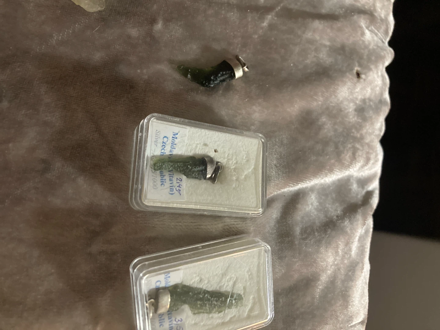 Moldavite Vltavin Pendant Czech Republic
