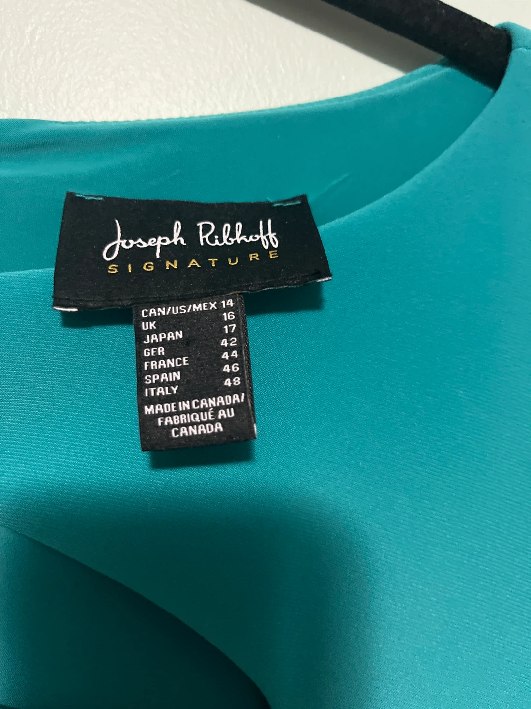 Joseph Ribkoff Teal Bell Sleeve Dress - photo 3