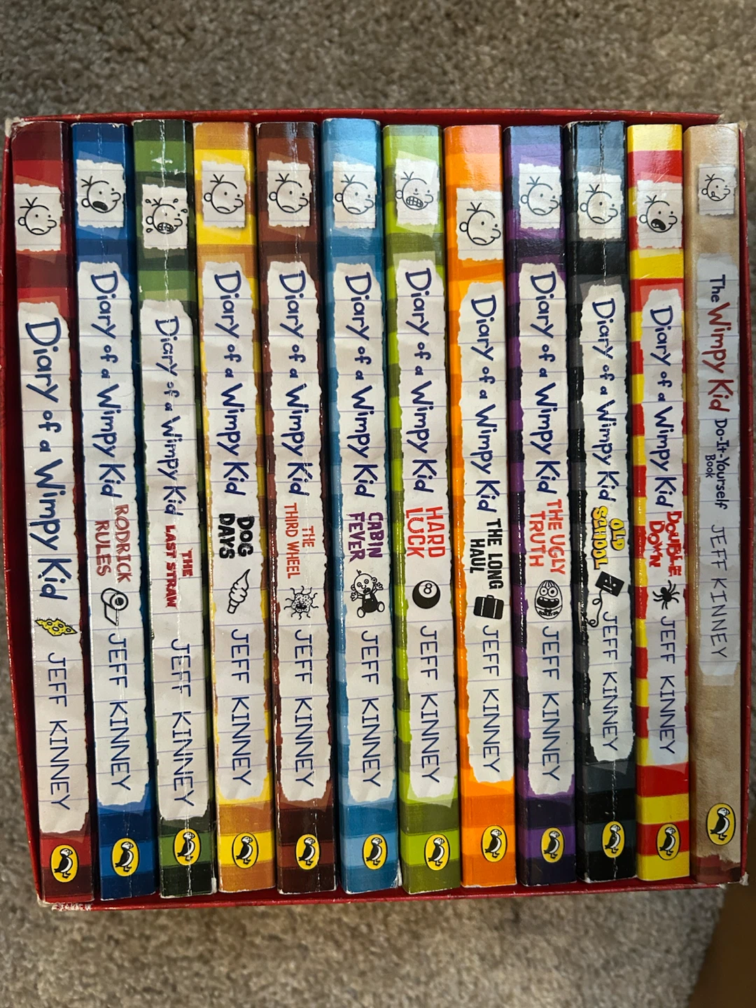 Diary of a wimpy kid book set + both 2 other books