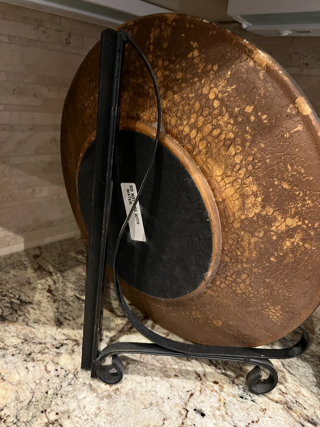 Decorative Plate with Metal Stand - photo 3
