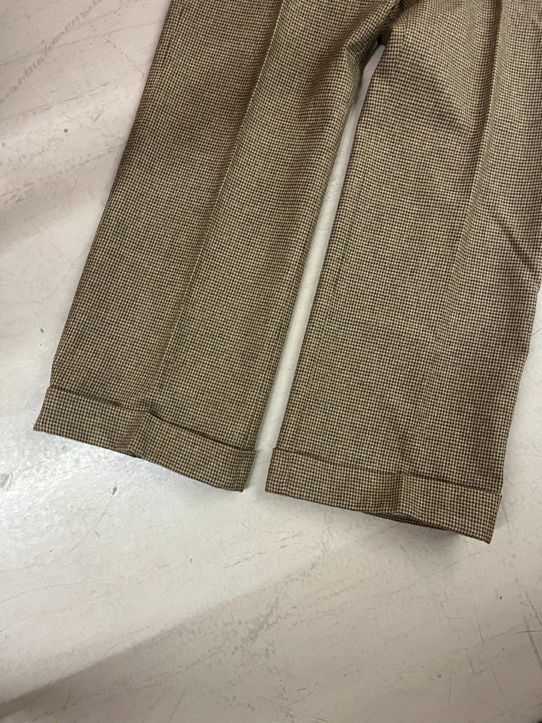Ladies Brown Houndstooth Trousers - photo 2