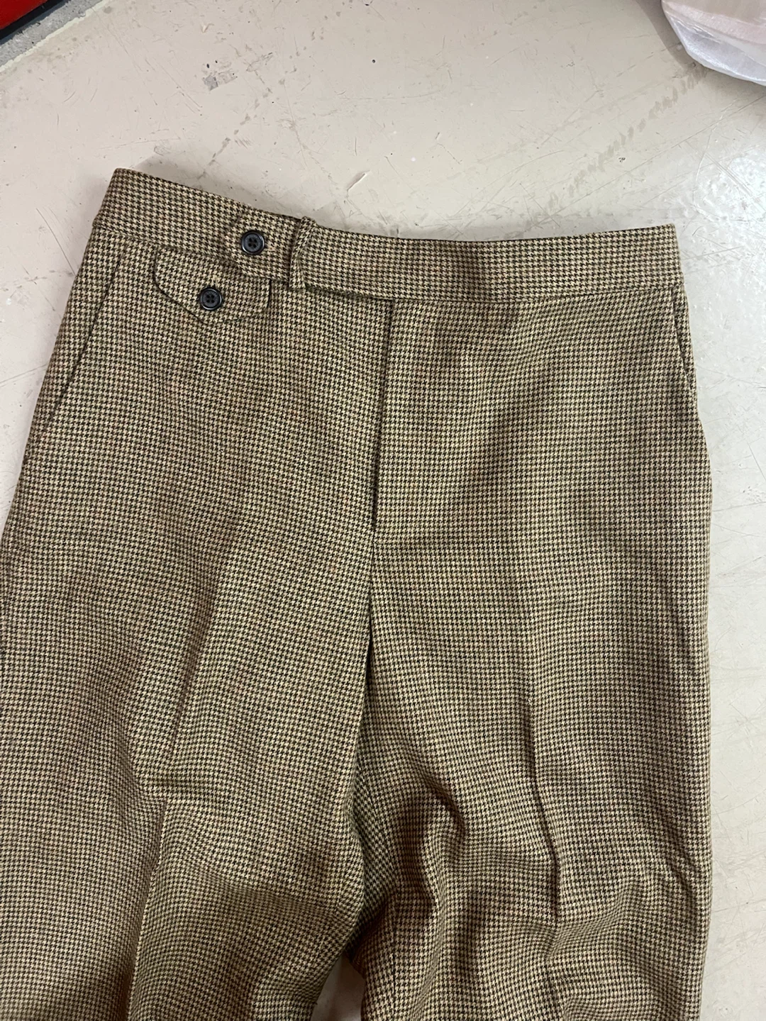 Ladies Brown Houndstooth Trousers - photo 3