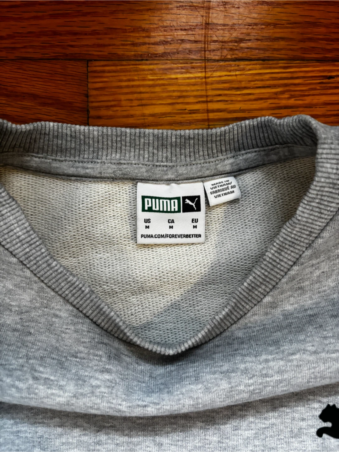 Puma Grey Crewneck Sweatshirt - Size M - photo 3