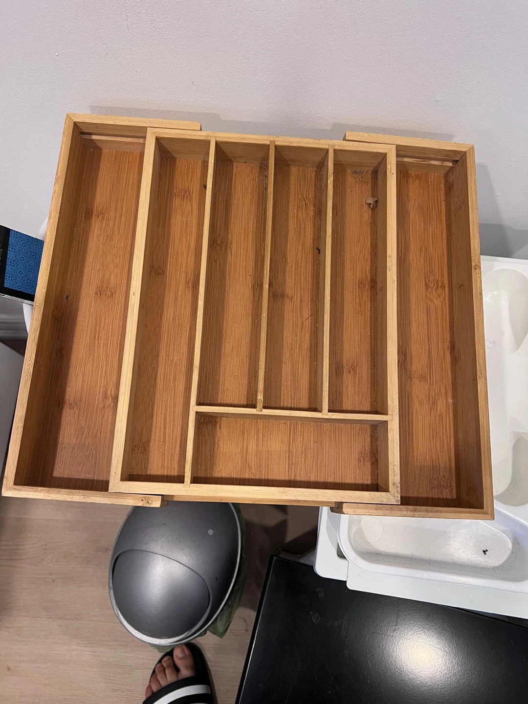 Expandable Bamboo Cutlery Organizer - photo 2