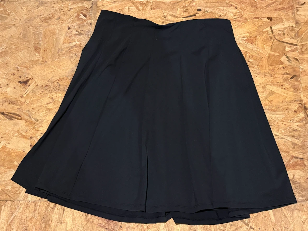 XL stretchy summer office Black Pleated Midi Skirt size 12 - photo 4
