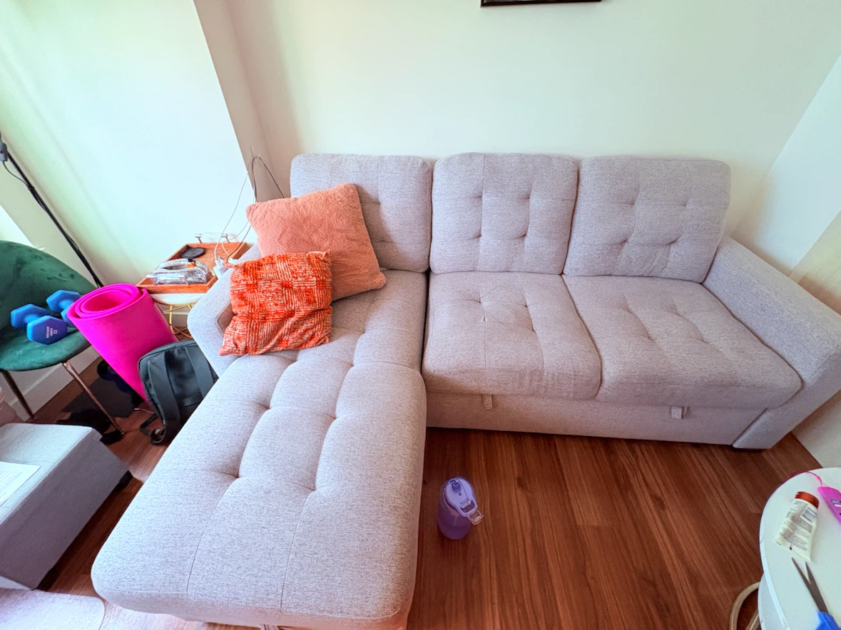 Dannery Pop-Up Sofa Bed - Light Grey - photo 5
