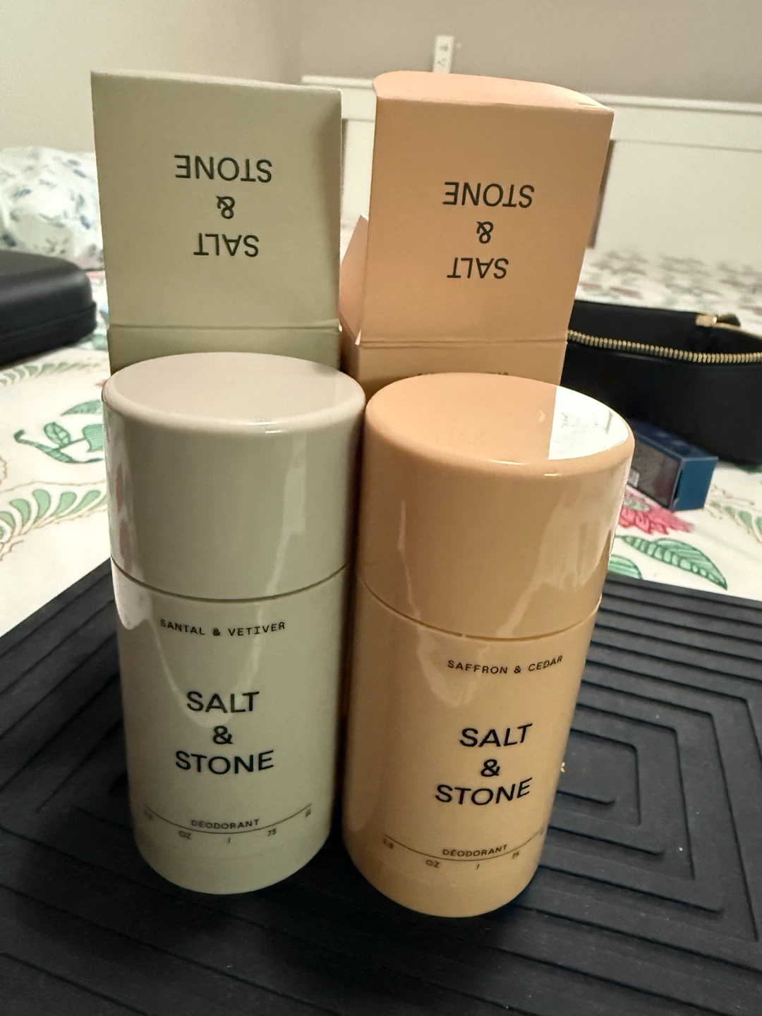 Salt & Stone Deodorant - Santal & Vetiver and Saffron & Cedar