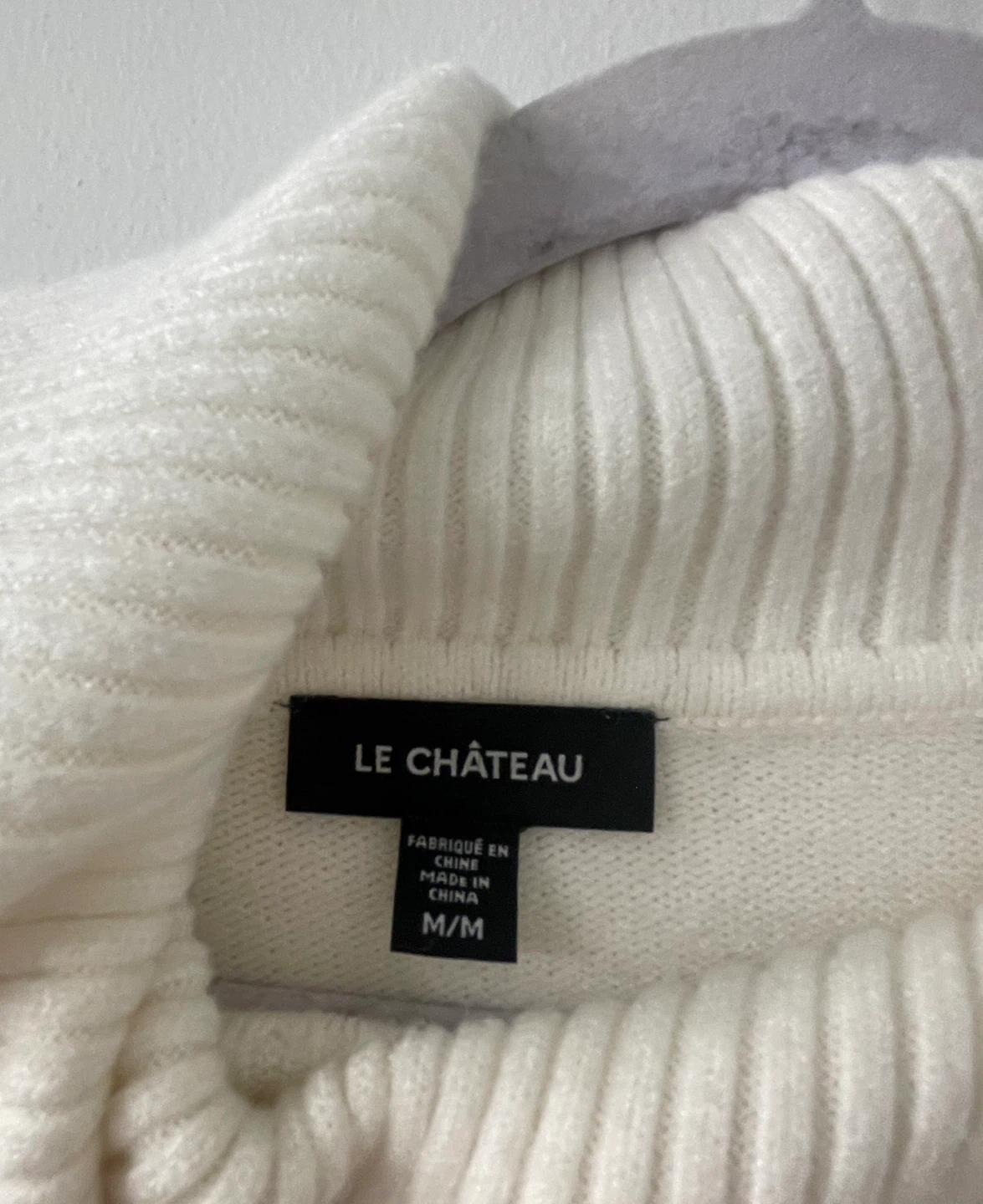 LE CHÂTEAU Women's Cream Sweater Dress - photo 3