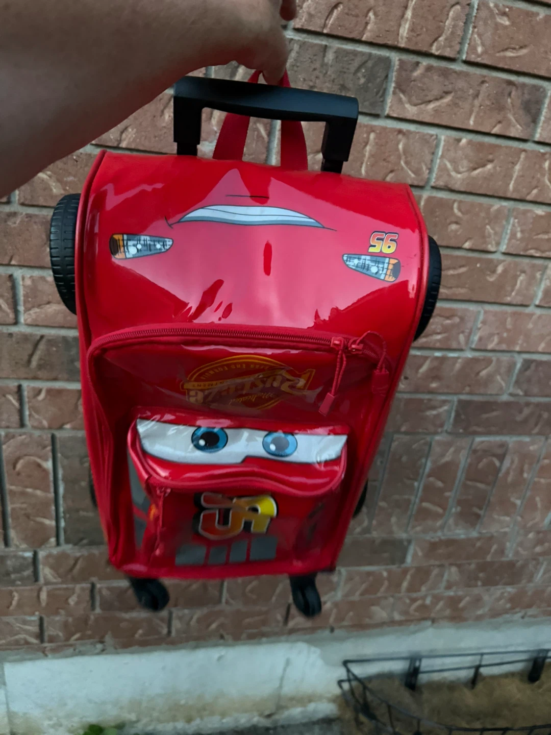 Disney Cars Lightning McQueen Rolling Luggage Suitcase - photo 2