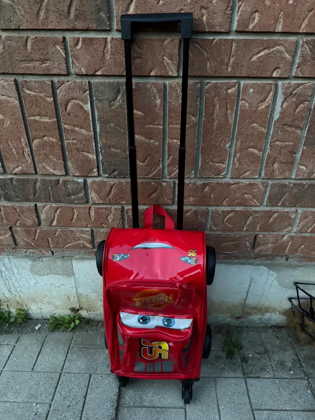 Disney Cars Lightning McQueen Rolling Luggage Suitcase
