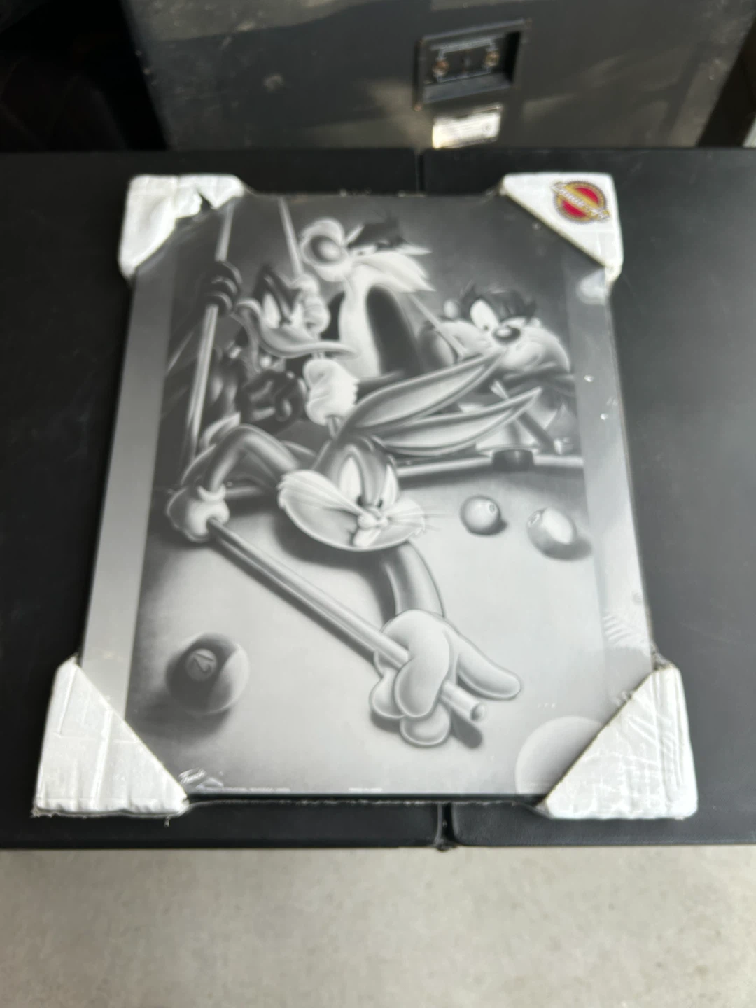 Vintage Lamin-Art Looney Tunes Poster - Bugs Bunny and Friends