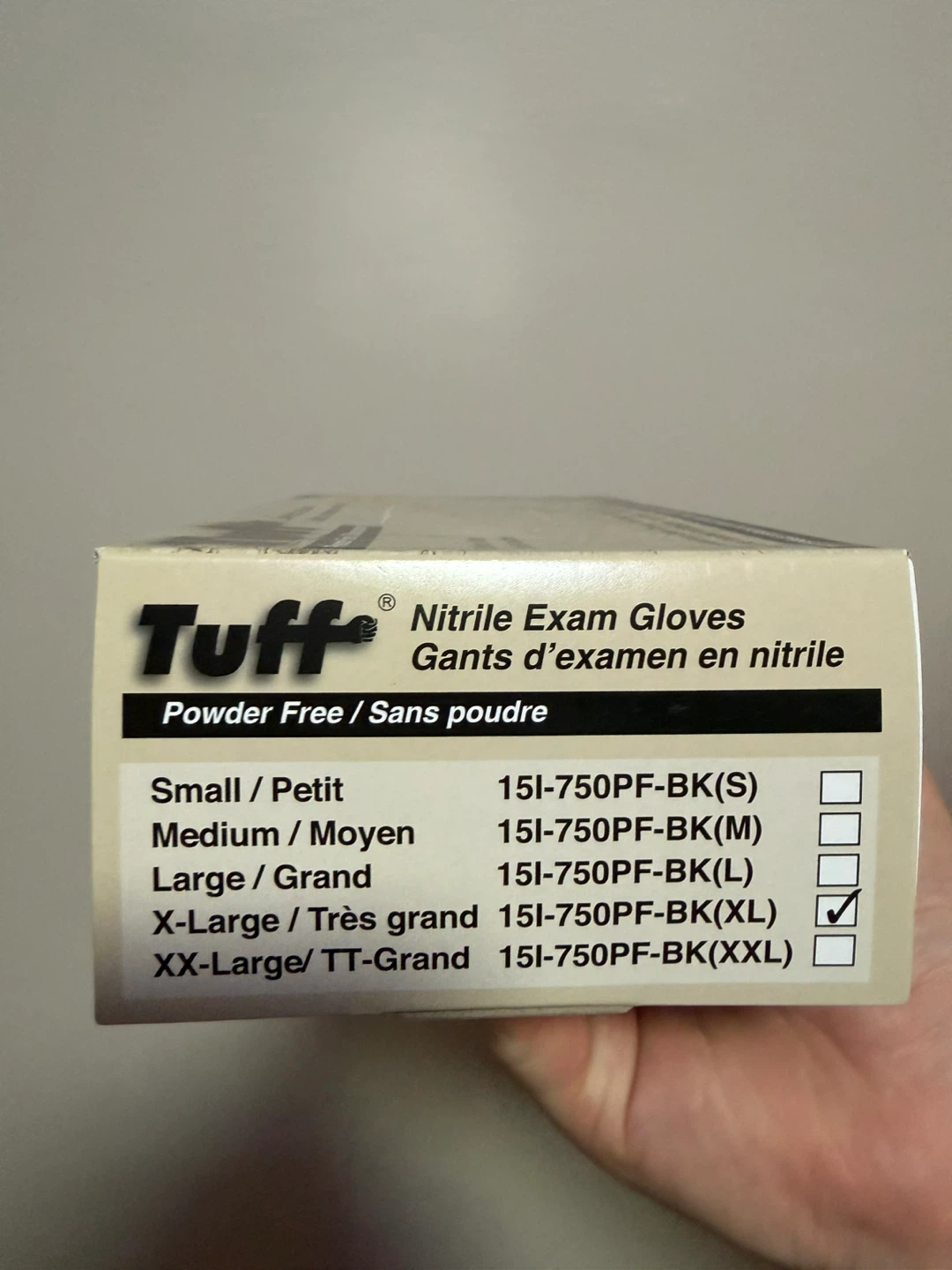 Tuff Nitrile Exam Gloves - Black/Noir - photo 3