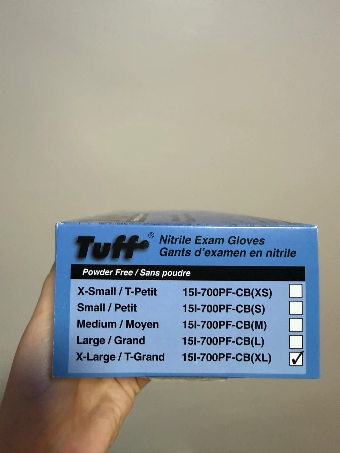 Tuff Nitrile Exam Gloves - Black/Noir