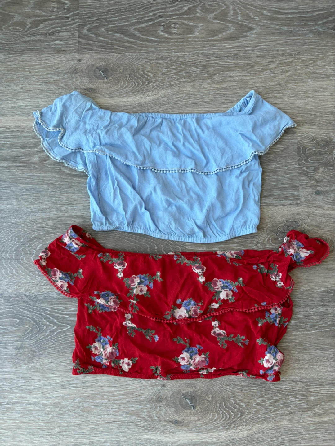 BUY 1, TAKE 1: Miss Selfridge Blue & Red off shoulder top - photo 3