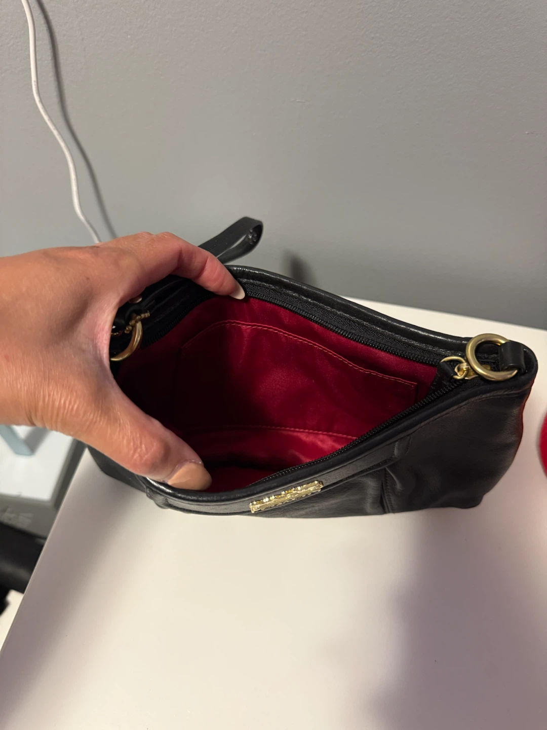 Coach Black Leather Wristlet Clutch - photo 2