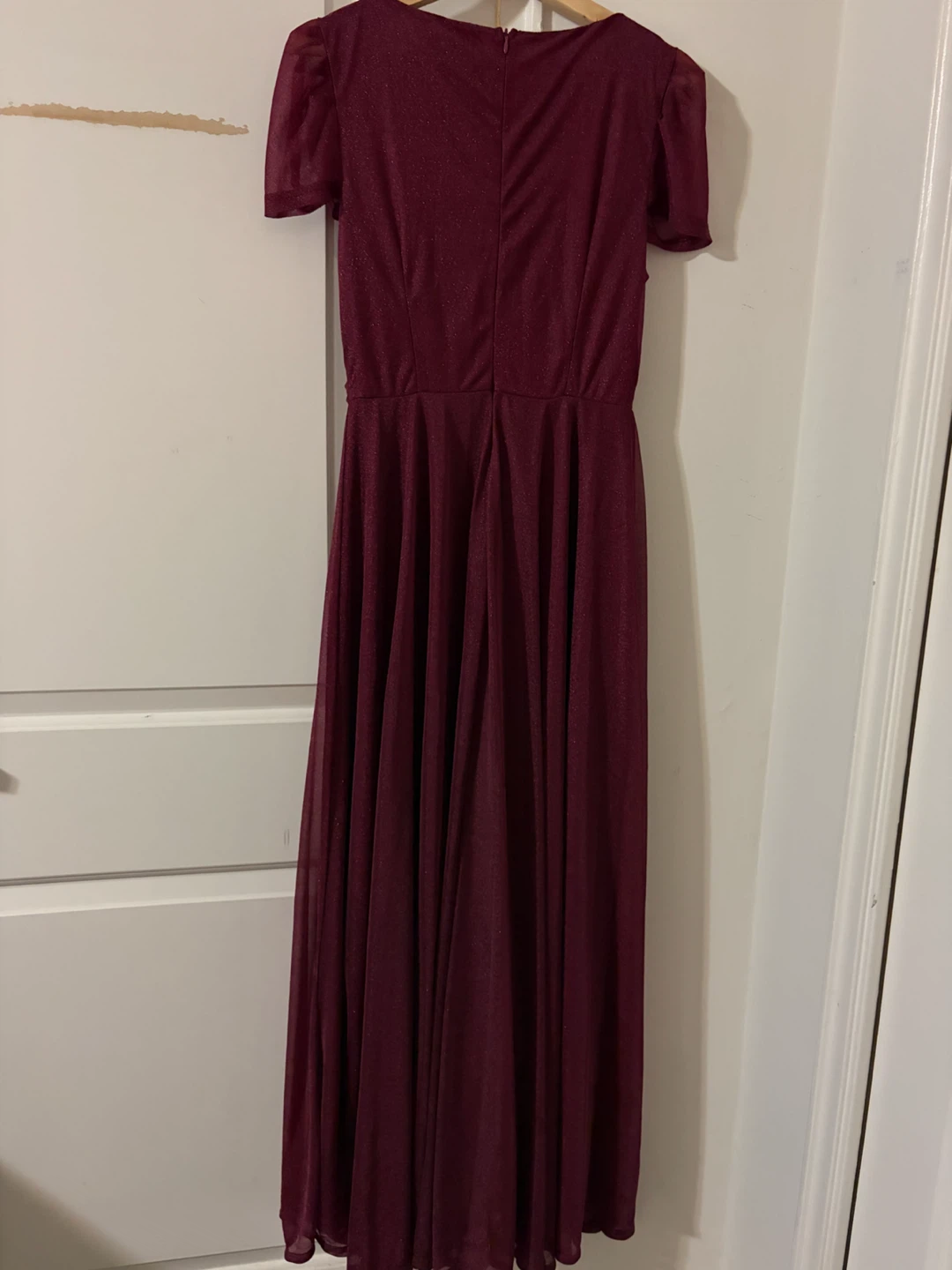 Burgundy Sparkle Maxi Dress - photo 2