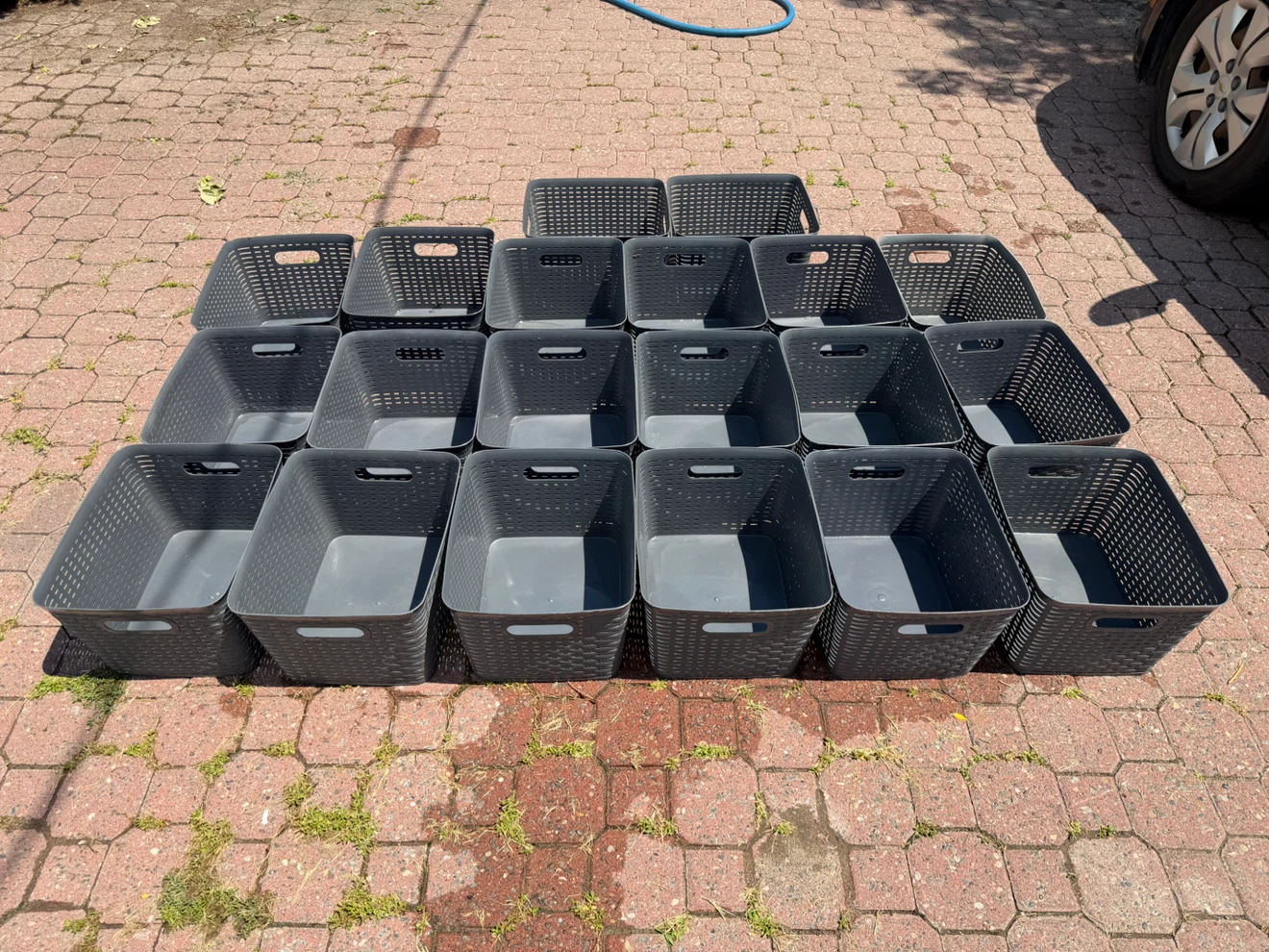 Lot of Grey Storage Baskets - photo 3