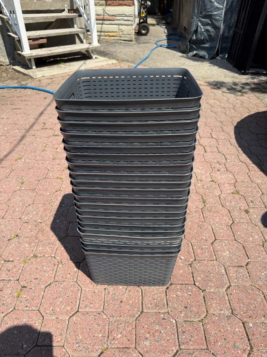 Lot of Grey Storage Baskets - photo 5