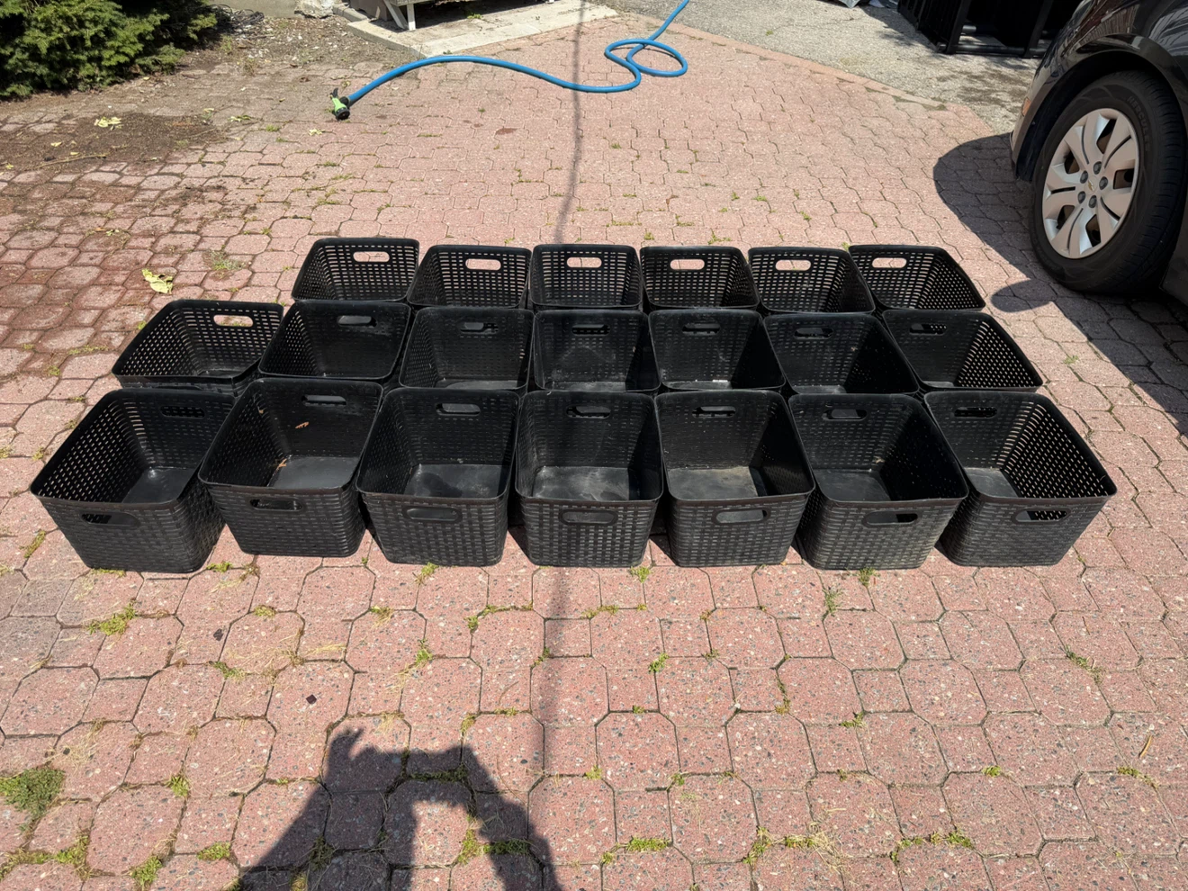 Lot of Black Storage Baskets - photo 3