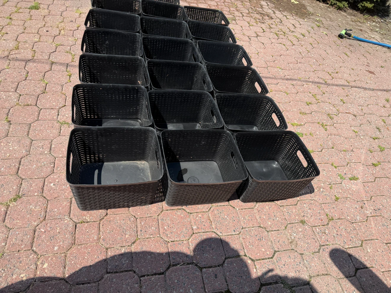 Lot of Black Storage Baskets - photo 4