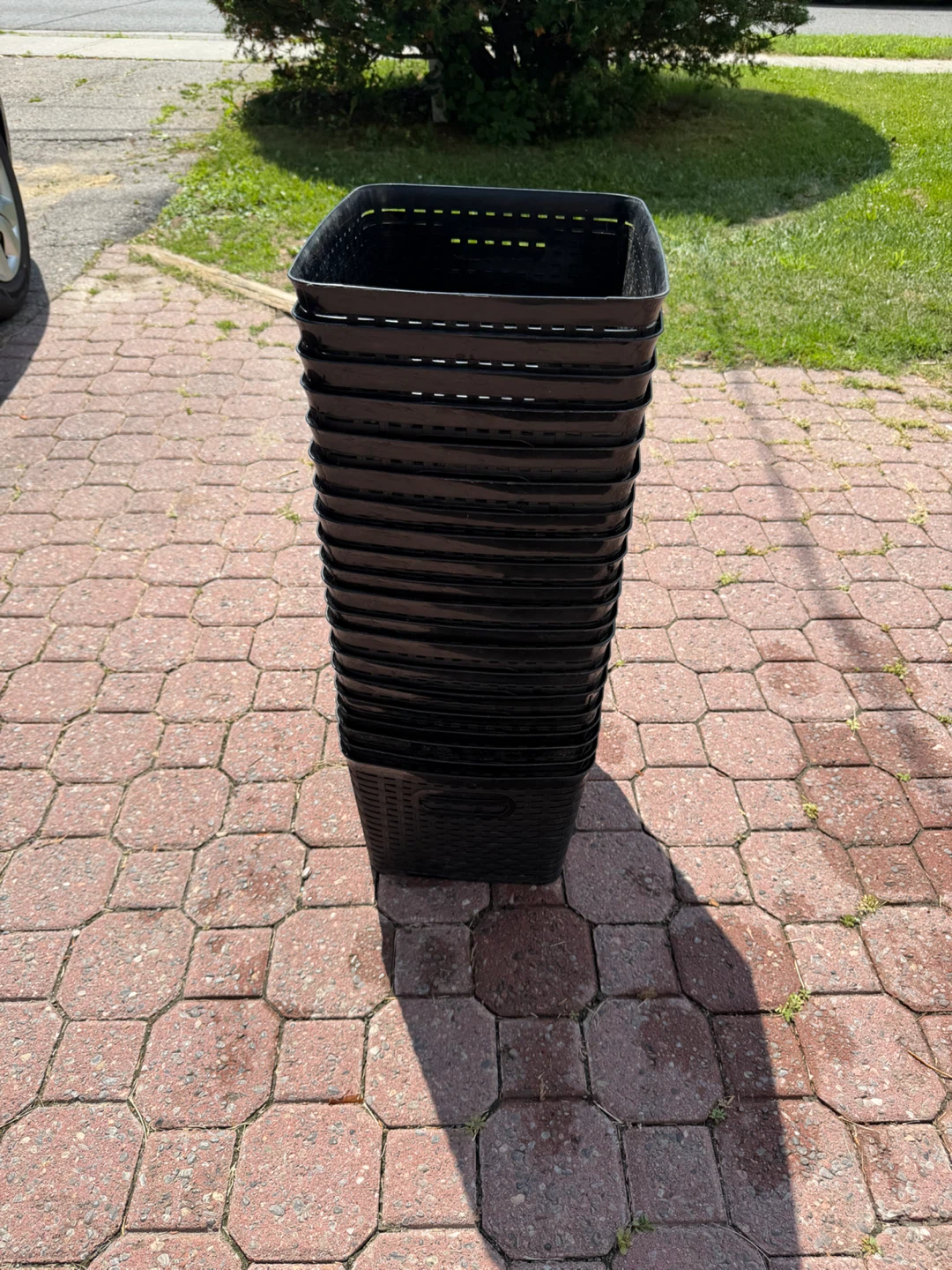 Lot of Black Storage Baskets - photo 5