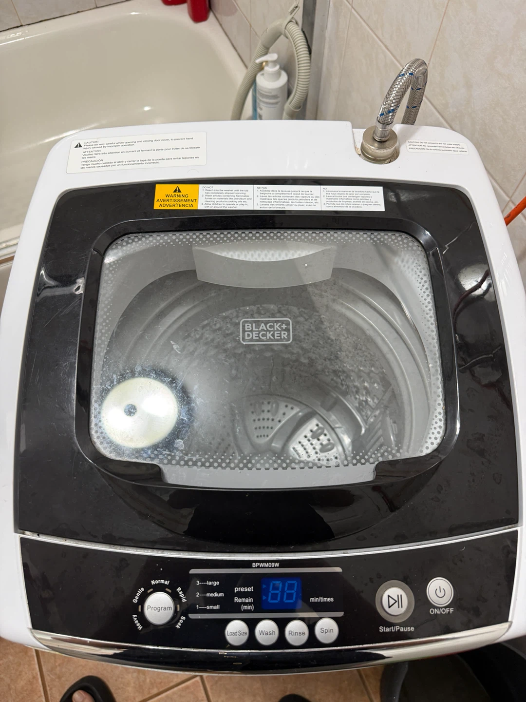 BLACK+DECKER 0.9 Cu. Ft. Portable Washing Machine - photo 3
