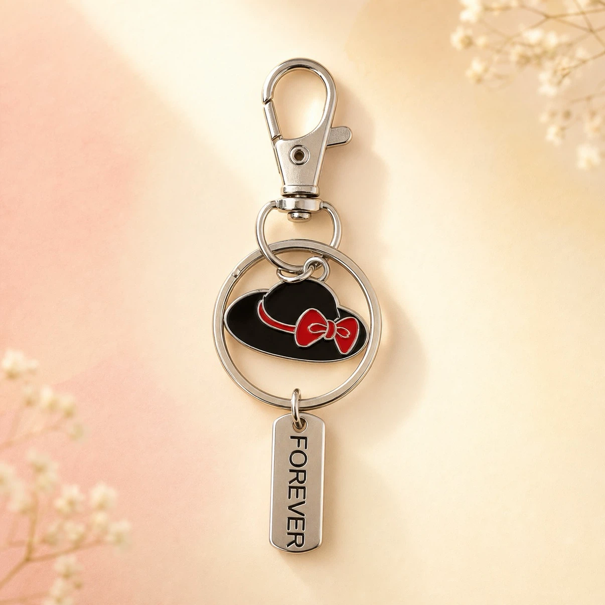 Hat Charm Keychain