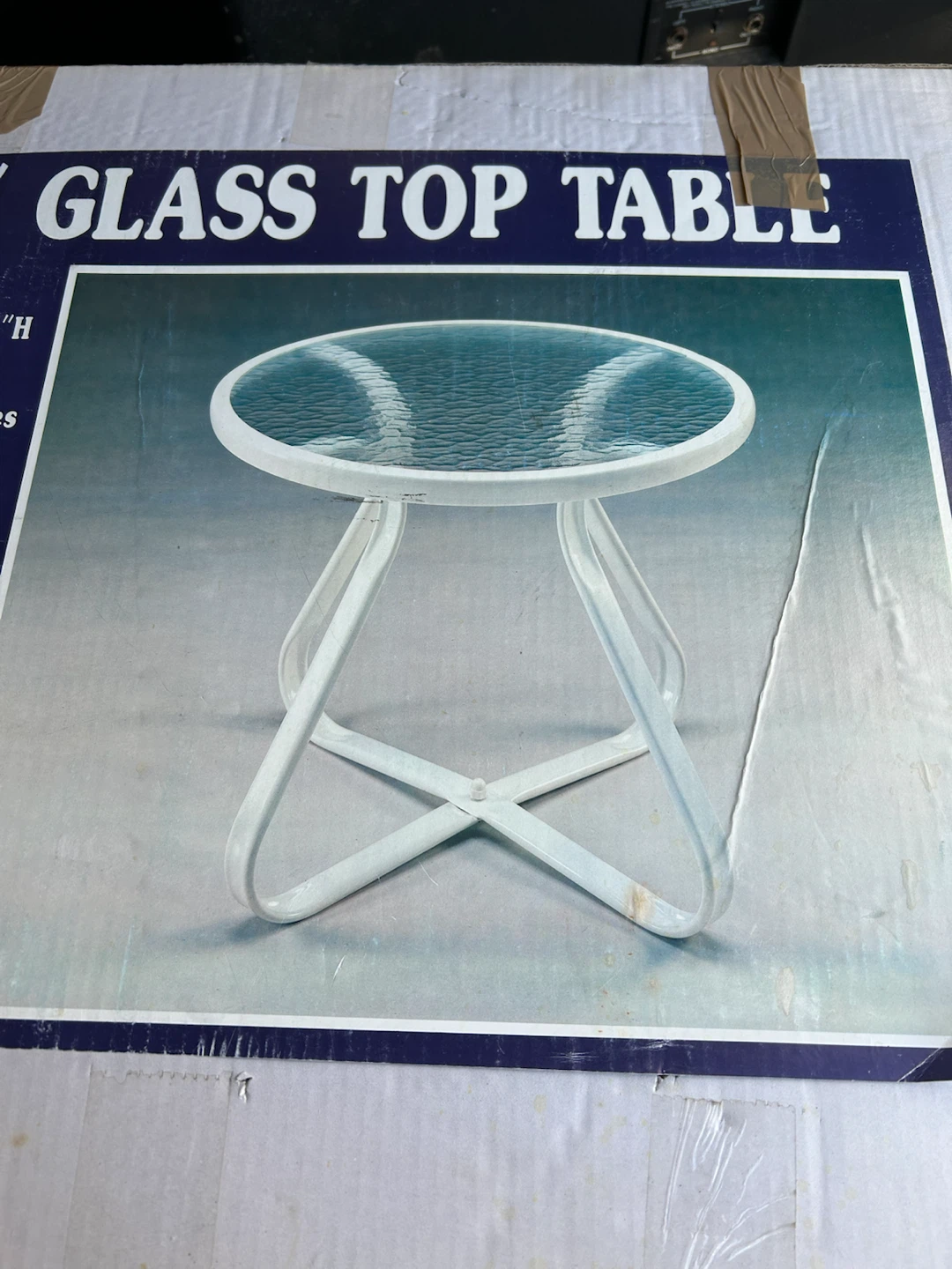 20" Glass Top Table