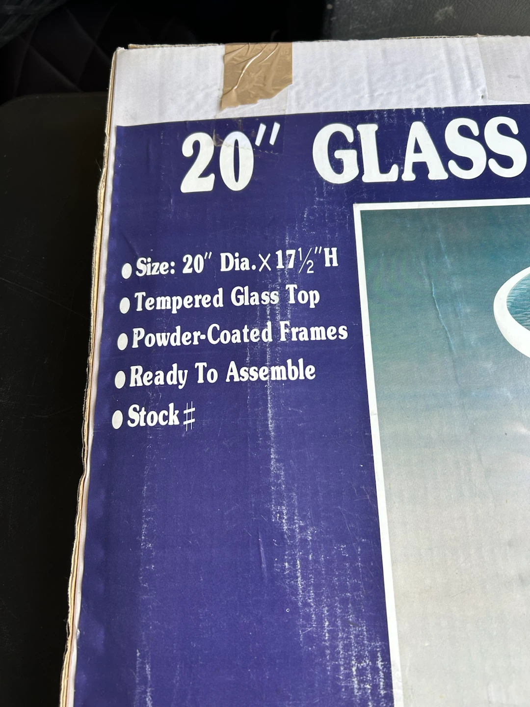20" Glass Top Table - photo 2