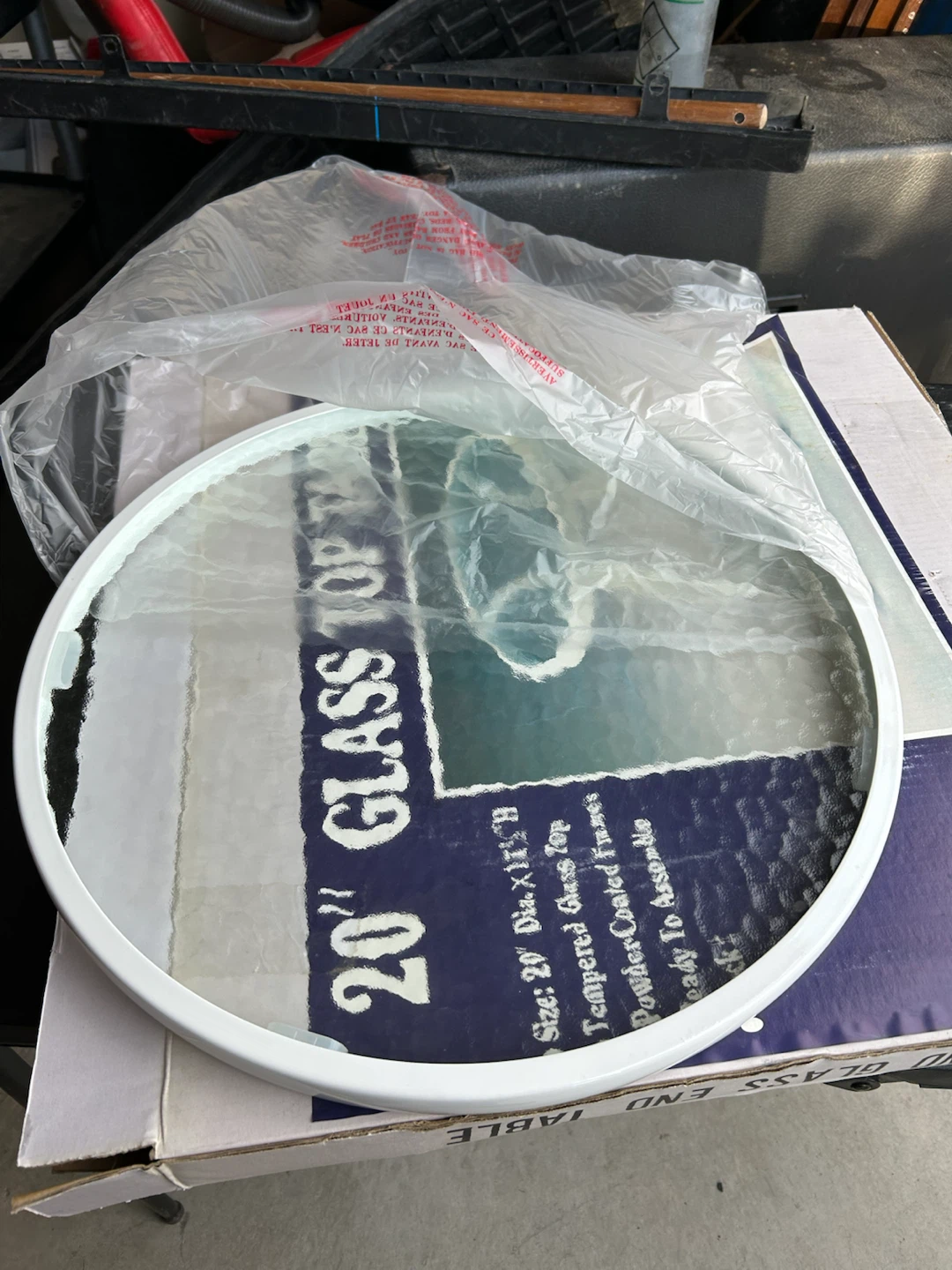 20" Glass Top Table - photo 4