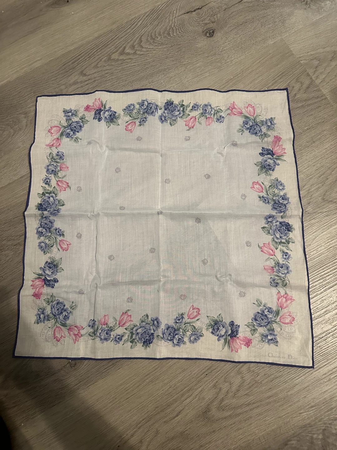 Christian Dior Handkerchief Neckerchief Bandana Scarf