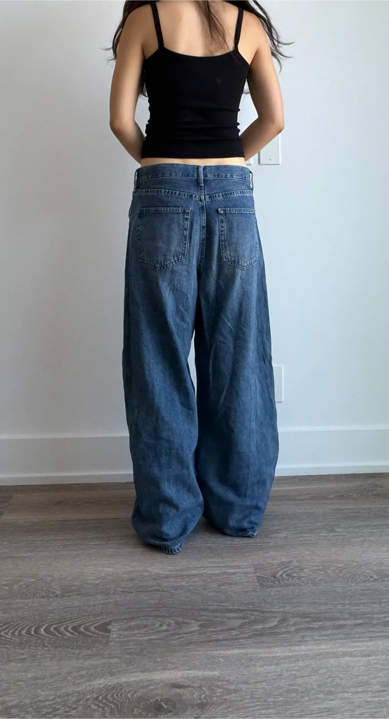 Uniqlo Jeans Wide Baggy Denim - photo 3