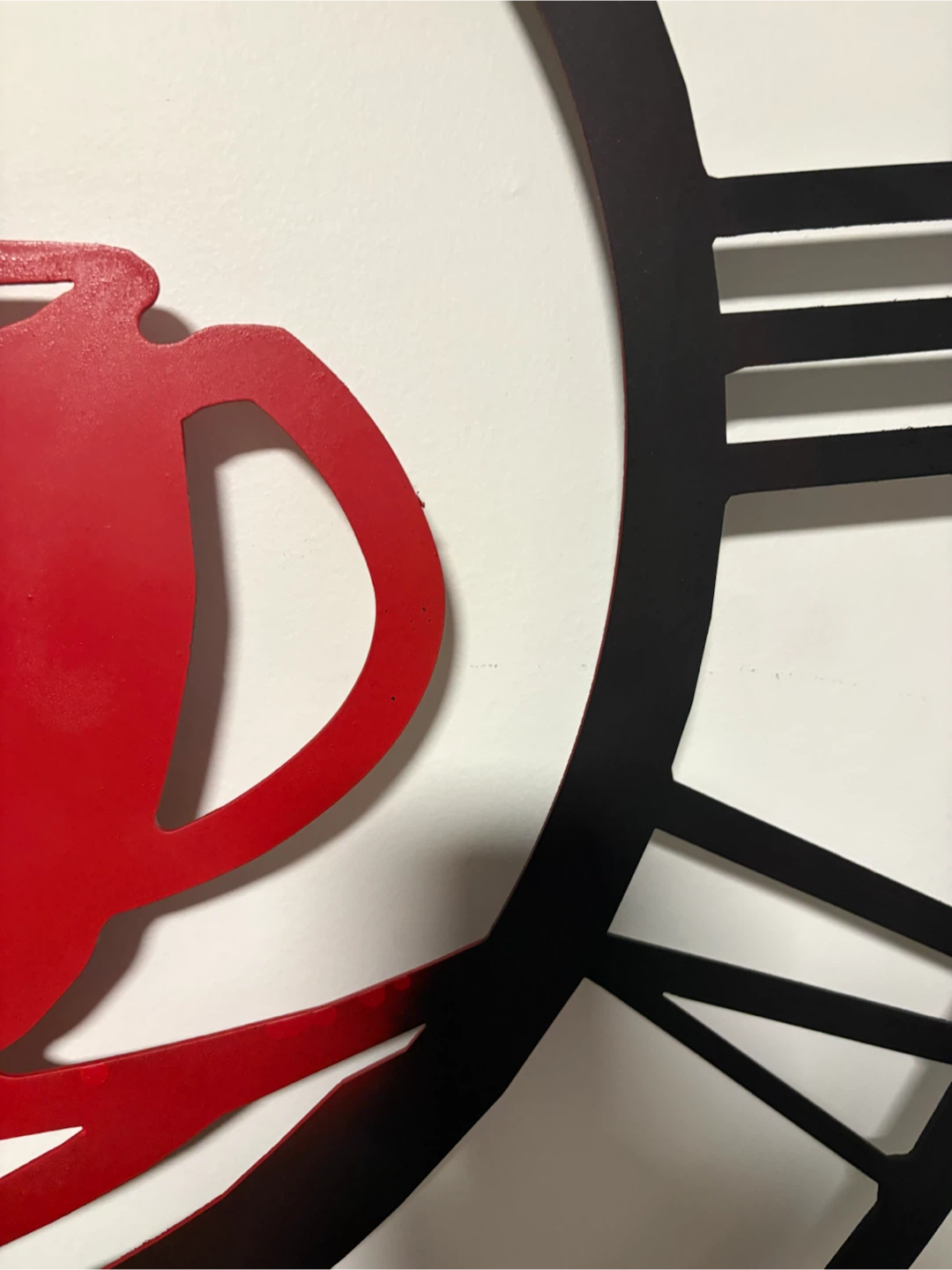 75 cm (30”) Coffee Cup Wall Clock - photo 5