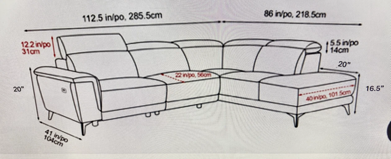 Black Sectional Sofa - photo 4