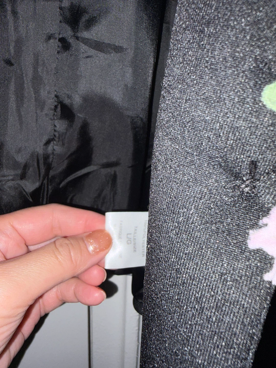 Suzy Shier Black Floral Blazer Jacket - photo 4