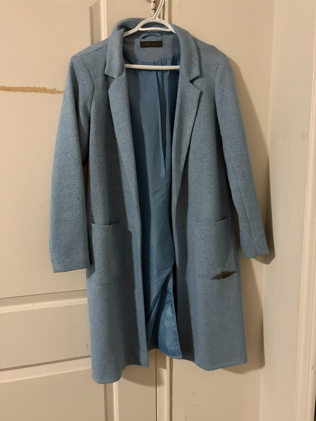 Blue Longline Coat