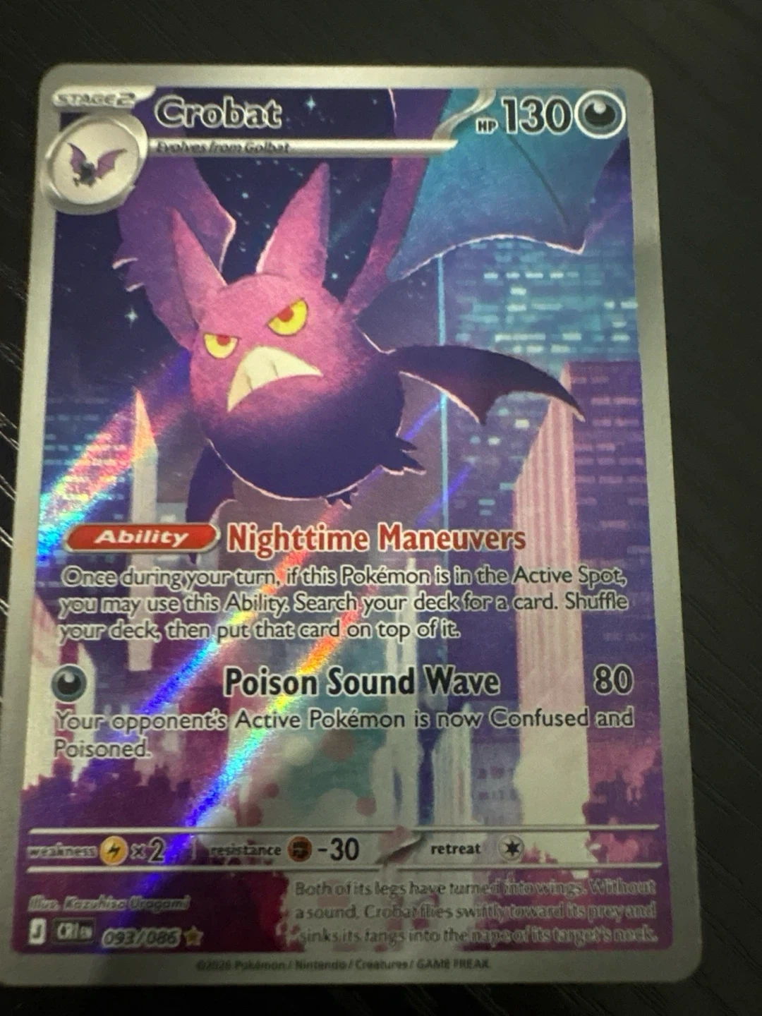 Pokémon TCG Crobat Card