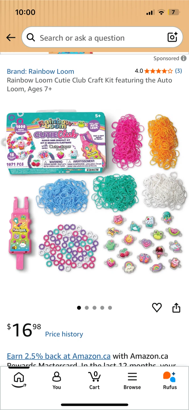 NEW! Rainbow Loom Bracelet Kit