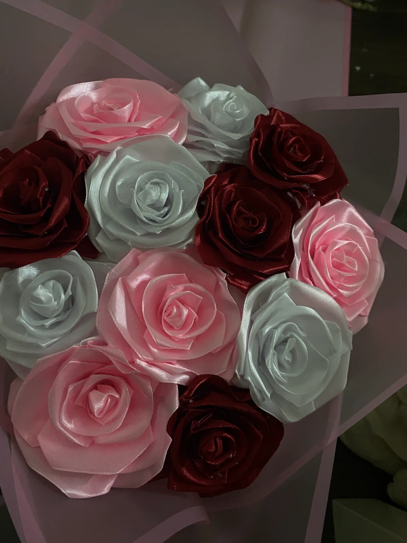 Ribbon flowers