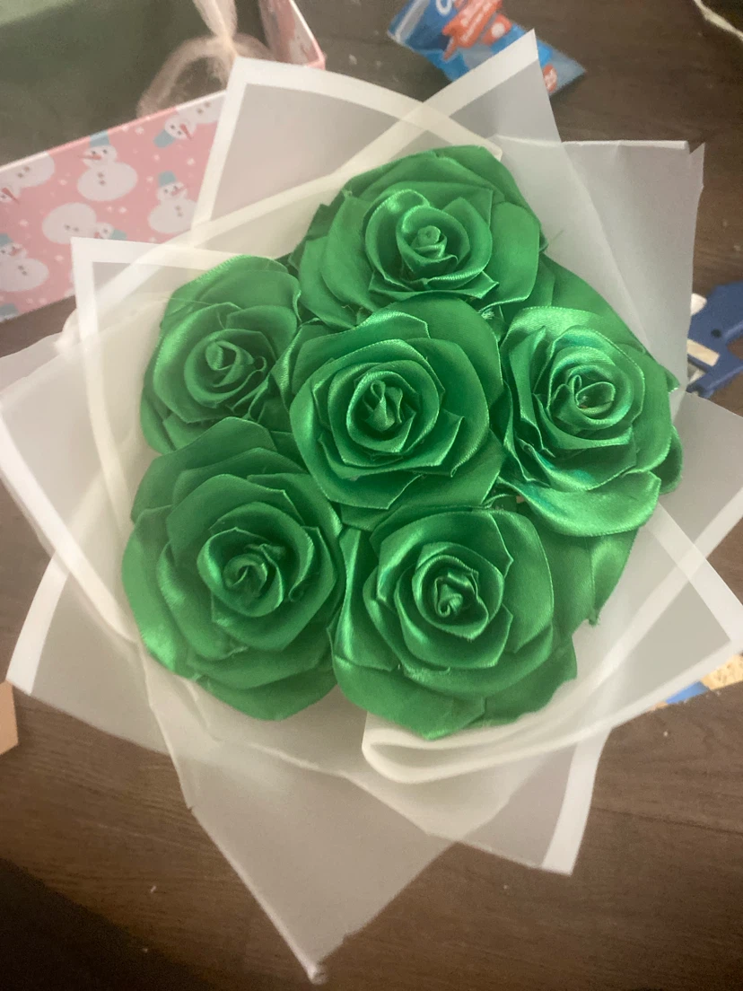 Ribbon flowers - photo 3