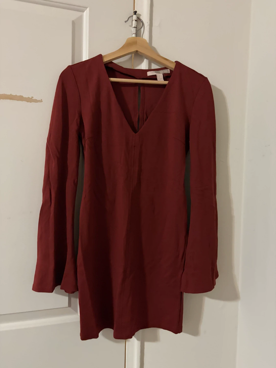 Forever 21 Red Bell Sleeve Dress