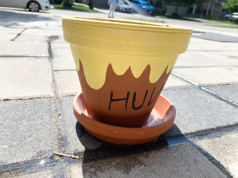 Hand-Painted Terracotta Planter Pot - photo 3