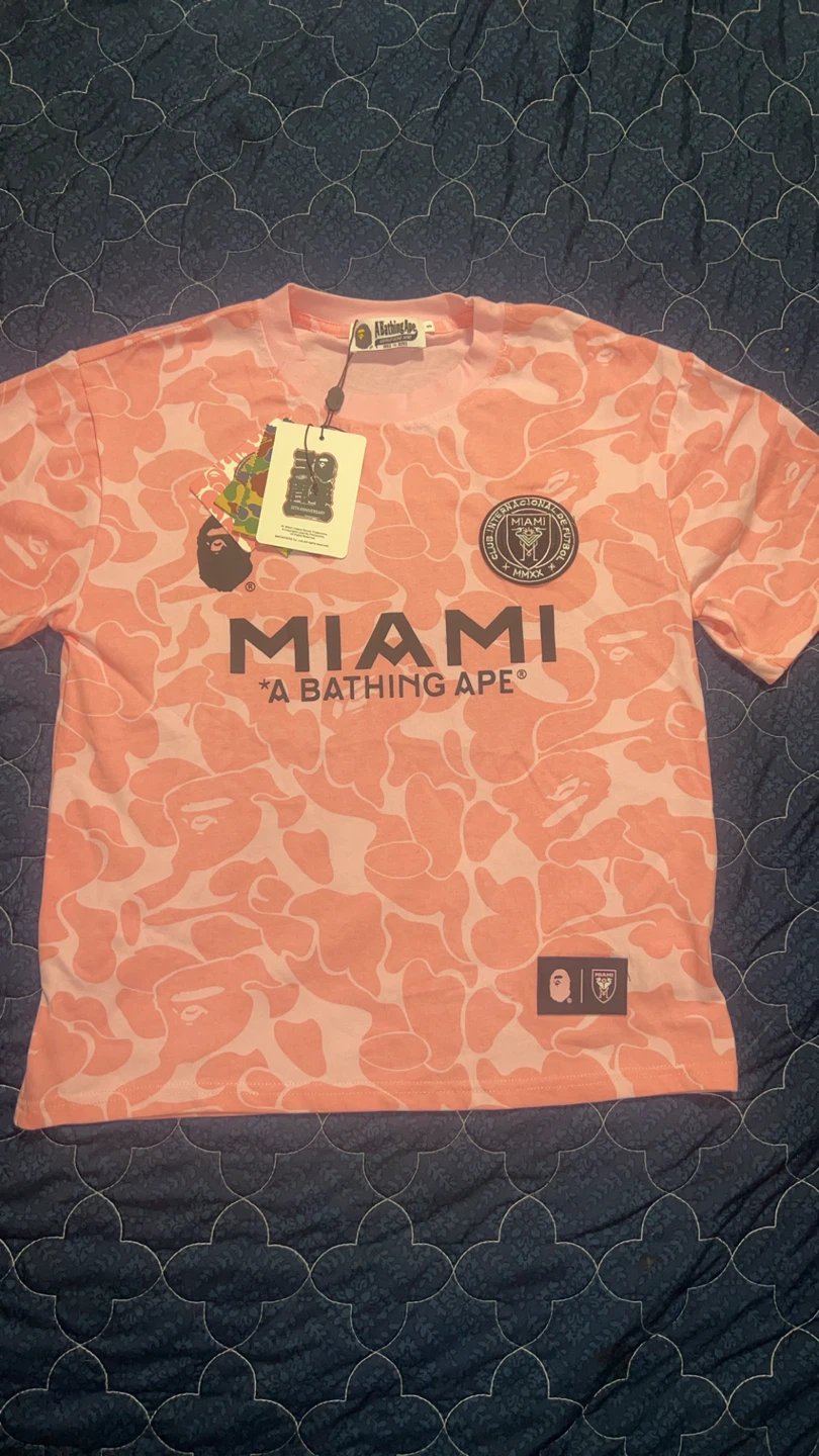 BAPE x Miami T-Shirt Pink Camo