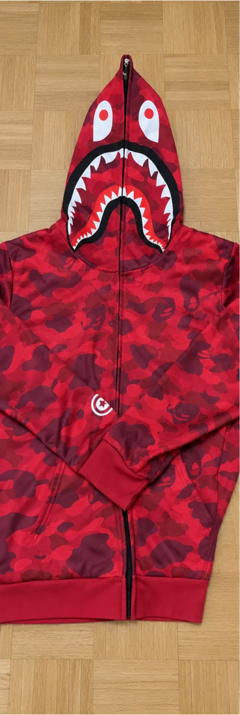 Red bape hoodie