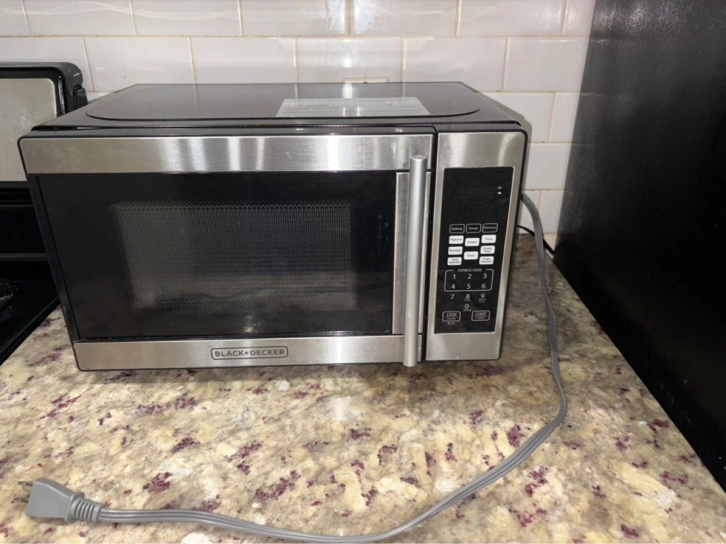 Black+Decker Stainless Steel Microwave